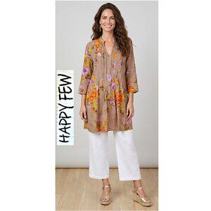 HAPPY FEW - 100% cotton floral tunic
